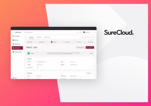 UX/UI Design Package Example: UX / UI design for a risk analysis SaaS tool