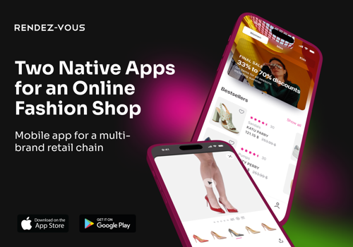 UX/UI Design Package Example: Two Native Apps for an Online Fashion Shop