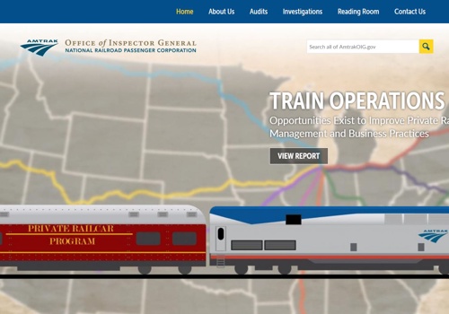 Web Development Package Example: Amtrak