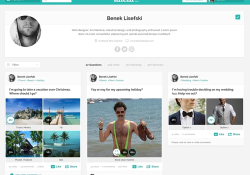 Web Development Package Example: Anchr- Social Networking Website
