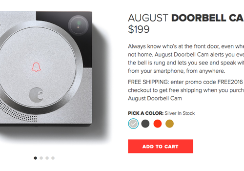 E-Commerce Development Package Example: August Home