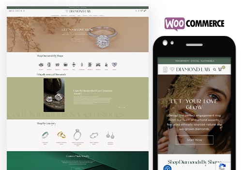E-Commerce Development Package Example: Diamond Lab Greece