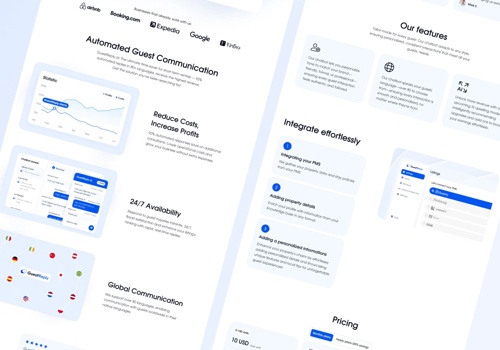 Web Design Package Example: Landing Page Design & Webflow Development | UI UX