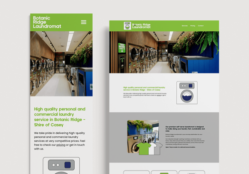 Logo Package Example: Botanic Ridge Laundromat