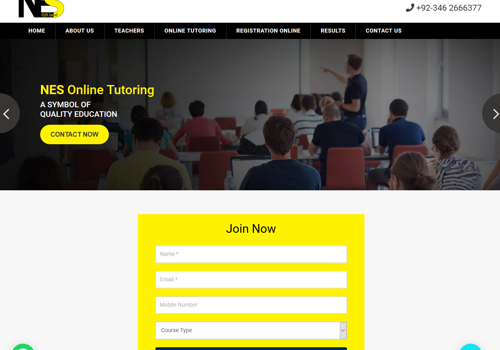 Web Development Package Example: Nes Tutor