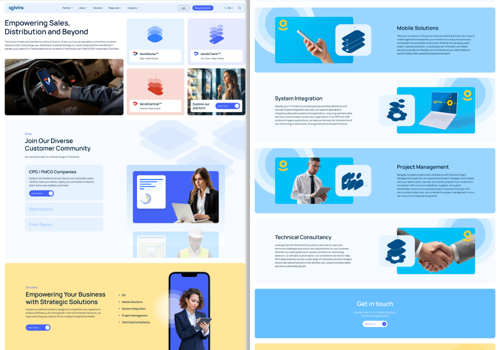 Web Development Package Example: Solvira - Web Development & Design + Logo design