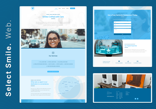 Web Design Package Example: Select Smile Denture Clinic