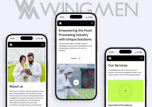 Web Design Package Example: Redesign for company for the food  industry