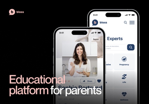 Web Development Package Example: Bloss – an education platform for parents