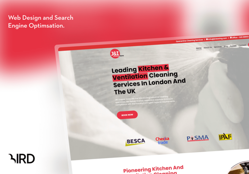 Web Design Package Example: J&I Grease Gone - Web Design