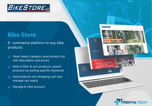 E-Commerce Development Package Example: Ecommerce website for buying bike products