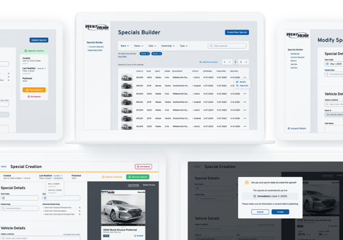 Web Design Package Example: West Herr Automotive Group