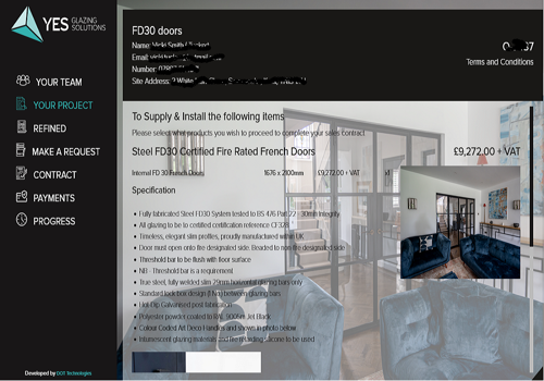 Custom Software Development Package Example: Custom Tool for one of the leading Glazing Company