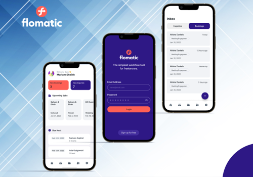 Custom Software Development Package Example: Photographer Booking App - Flomatic