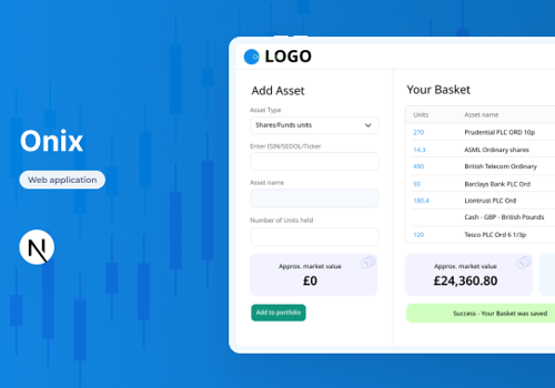 Web Development Package Example: Web-based Tool for Portfolio Calculation