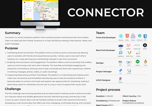 Web Design Package Example: Connector