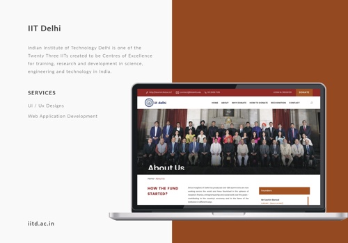 Web Development Package Example: IIT Delhi