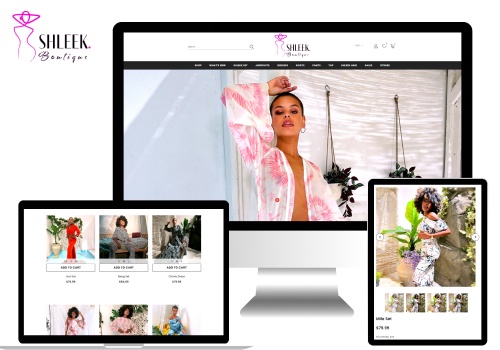 Web Design Package Example: Shopify Ecommerce store for boutique brand