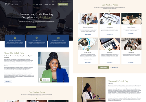 Web Development Package Example: Cohall Firm