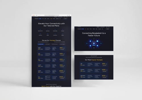 Web Design Package Example: Business Website Development for City Online LTD