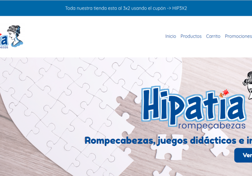 E-Commerce Development Package Example: Hipatia puzzles