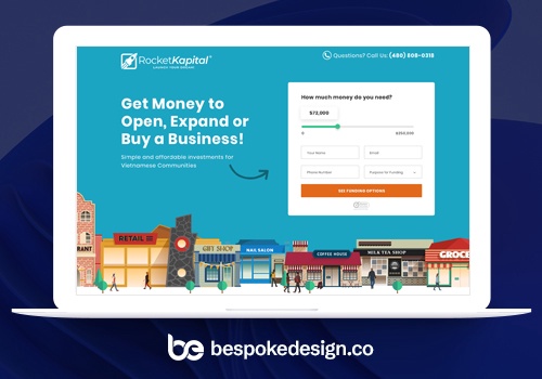 Web Design Package Example: Seed Money for Businesses website