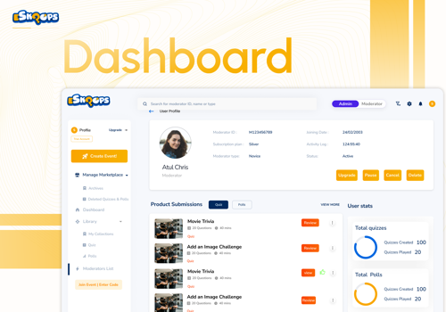 UX/UI Design Package Example: Eskoops | Team Building, Corporate house