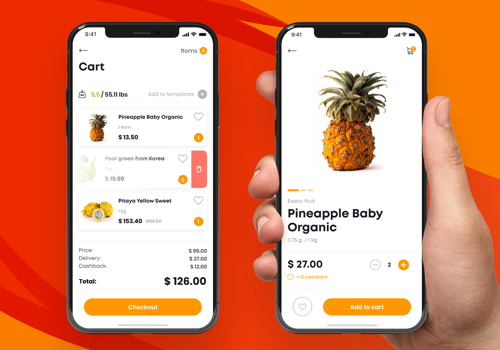 Mobile App Development Package Example: FedFox Delivery