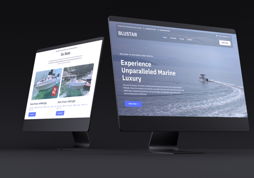 Web Design Package Example: Rent a Boat Malinska Website