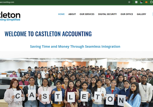 Web Design Package Example: Website Design of Castleton Accounting