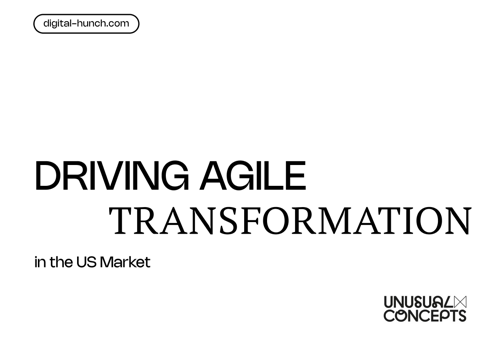 Fractional CMO Services Package Example: Unusual Concepts: Driving Agile Transformation in