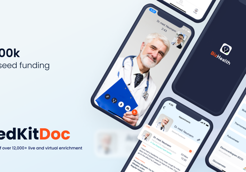 Mobile App Development Package Example: MedKitDoc - €500k in pre-seed funding