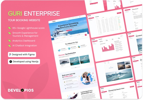 Web Design Package Example: Guri Tours - Travel Agency Website