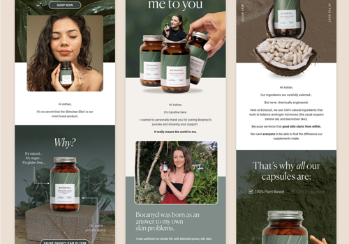 Email Marketing Package Example: Email Design: Health & Beauty Brand
