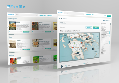 Custom Software Development Package Example: ExaMe - self learning app