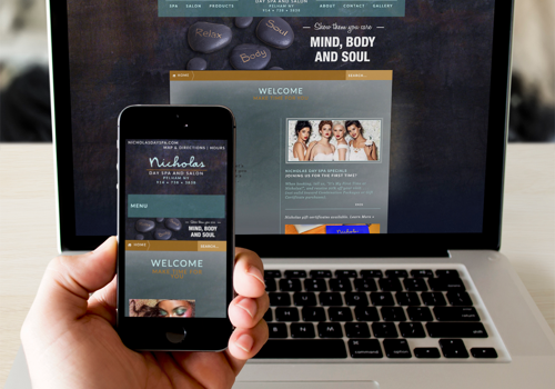 Web Design Package Example: Web Design Nicholas Day Spa And Salon