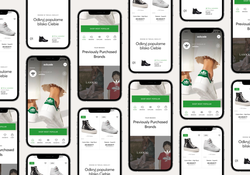 UX/UI Design Package Example: App UI/UX Design for TOP Polish Footwear Retailer