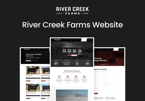 Web Development Package Example: Rivercreek Farms