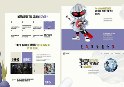 Web Design Package Example: Transatlantic Digital, Web Design and Development