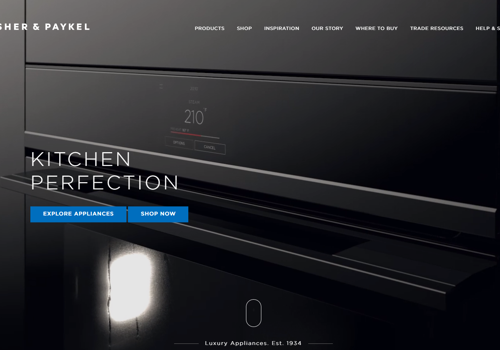 Web Development Package Example: Fisher Paykel - Salesforce