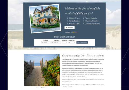 Web Design Package Example: Website Redesign for a Hospitality Company
