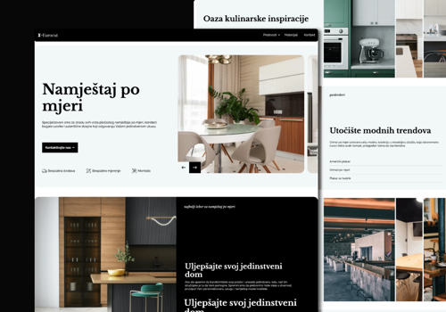 Search Engine Optimization Package Example: Euro Cut - Custom Furniture Manufacturer