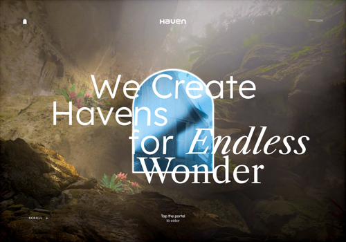 Digital Strategy Package Example: Haven Studio website