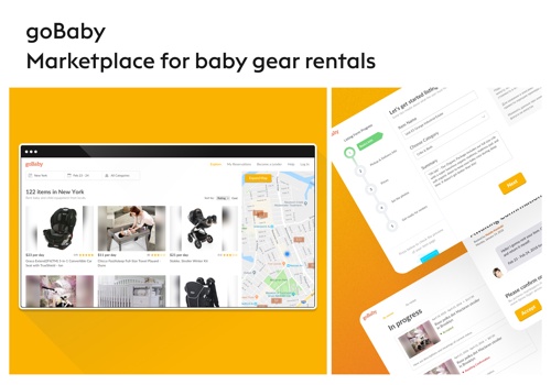 Custom Software Development Package Example: goBaby - Marketplace for baby gear rentals