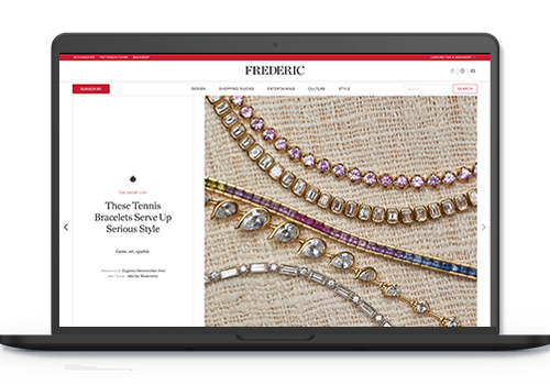Web Development Package Example: Frederic Magazine