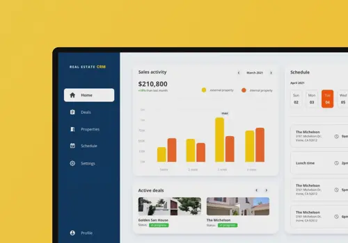 Custom Software Development Package Example: COMMERCIAL REAL ESTATE CRM