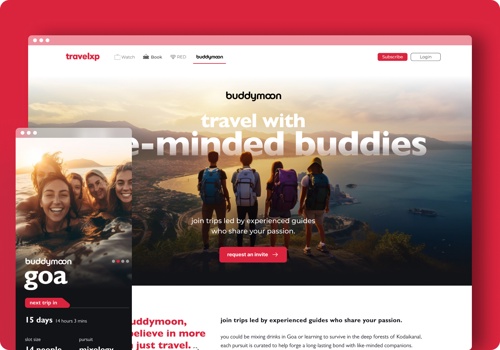 UX/UI Design Package Example: Buddymoon