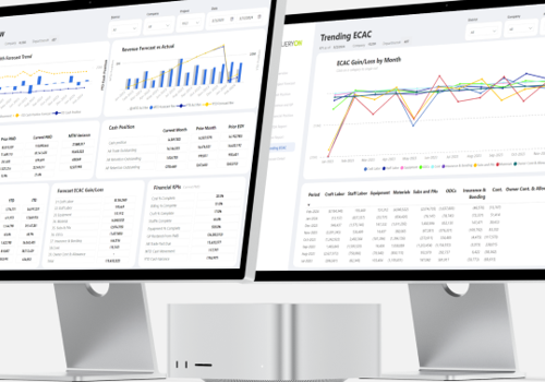 BI & Big Data Consulting & SI Package Example: Construction Financial Dashboard