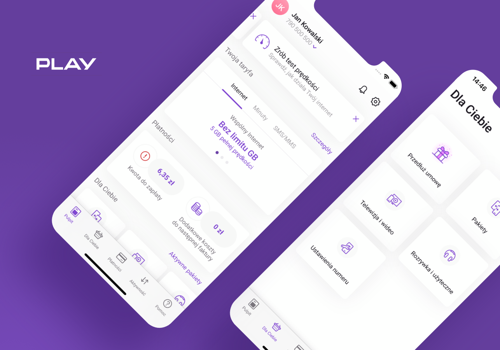 Mobile App Development Package Example: Mobile app managing Play (telecom) users’ accounts