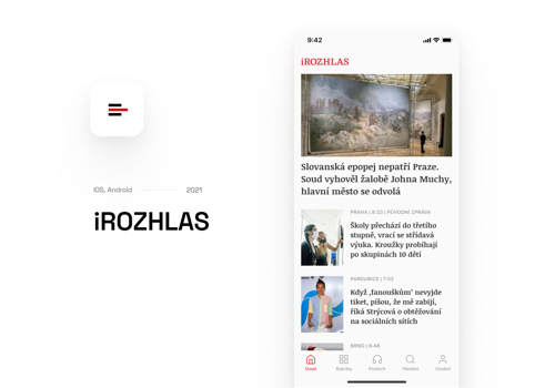 Mobile App Development Package Example: iROZHLAS.cz